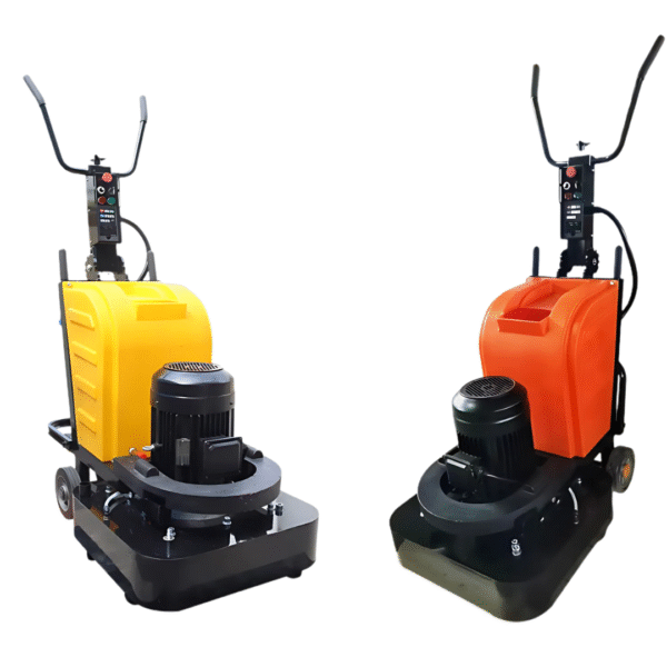 Concrete Floor Grinder Ground Polishing Machine Hand-Push Ground Grinder Wet and Dry Ground Sander Floor Polishing Machine Dust-free Grinding Machine with 12 Grinding Discs, 220V 7.5KW